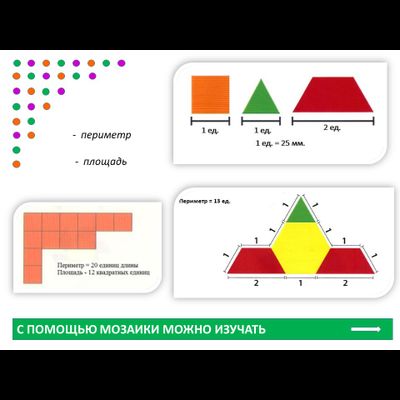 Мозаика "Геометрические фигуры". Набор для класса
