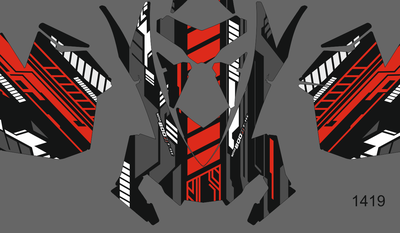 Наклейки на снегоход SKI DOO summit 2013