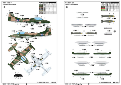 Сборная модель: (Trumpeter 02888) Американский штурмовик A-37A Dragonfly