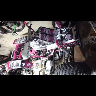 Наклейки на квадроцикл Yamaha YFZ 350 Banshee #545 Mikki