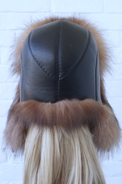 Ушанка "Полярная звезда" цвет черный + кристалл (копия)