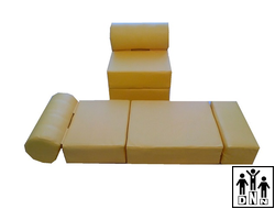 Кресло - трансформер желтое