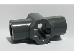 Technic, Axle Connector Hub with Two Bar Holders Perpendicular Lightsaber Hilt, Dark Bluish Gray (24122 / 6310174)
