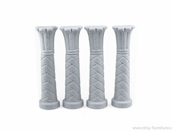 Four ancient pilasters