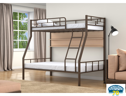 Двухъярусная кровать Раута Коричневый полка дуб молочный