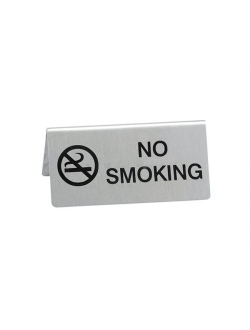 Табличка "Не курить" 120*50 мм. нерж.  /1/100/