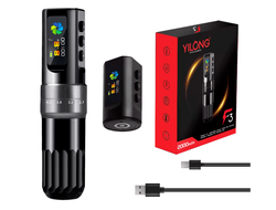 Беспроводная тату машинка Yilong F3 Adjustable 6 Stroke Silver