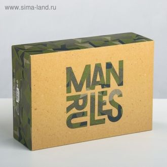 3924794 СКЛАДНАЯ КОРОБКА MAN RULES 16х23х7,5 см