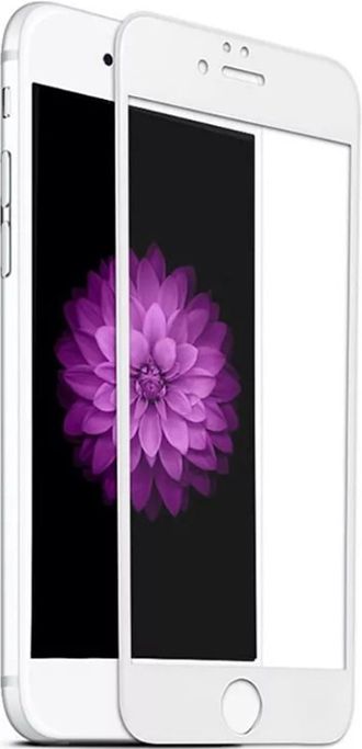 Защитное стекло Perfeo 9D для iPhone 6/6S (белая рамка)