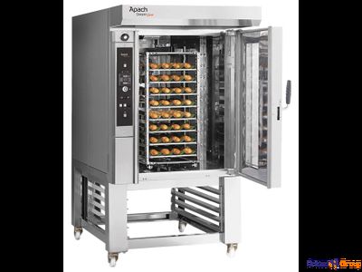 Печь миниротационная газовая с подставкой с направляющими Apach Bakery Line С46CS DPTA