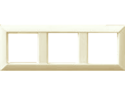 Jung EP483 ECO profi, Рамка 3 поста, слоновая кость