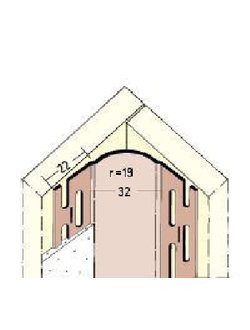 Профиль внутренний угловой с радиусом 23,5мм 305 см Protektor Артикул: 3780