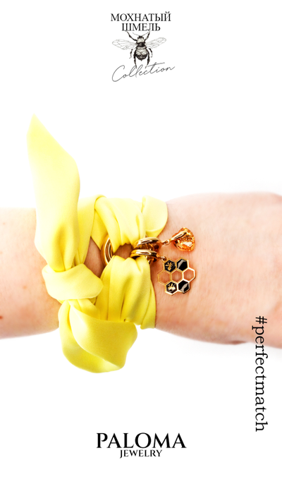 Шарф шелковый МОХНАТЫЙ ШМЕЛЬ Collection