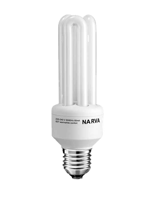 Энергосберегающая лампа Narva Compact Fluorescent Lamps KLE-3U 15w/827 E27