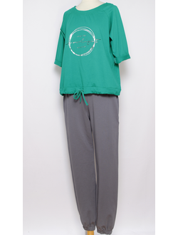 Брюки трикотажные "Классика" серые