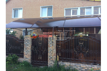 навес с 8мм-ым премиум поликарбонатом