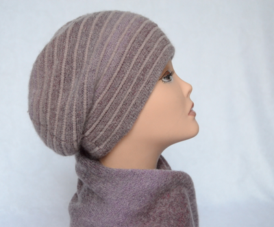 Vizio Италия 5302 берет и шарф сиреневый