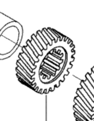 Шестерня КПП (24 зуб.) оригинал BRP 875156060 M875156060 для BRP LYNX/Ski-Doo (Sprocket 24 Th)