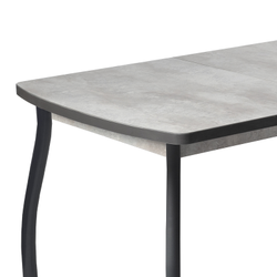 ГРАНД.4 Стол обеденный, 1320х800х32мм, Цемент/графит 1.1