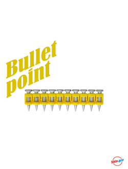 Дюбель-гвозди Toua по бетону, металлу 3,05x17 тип CN MG Bullet Point