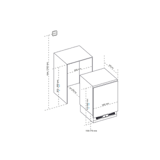 Встраиваемая морозильная камера Korting KSI 8189 F