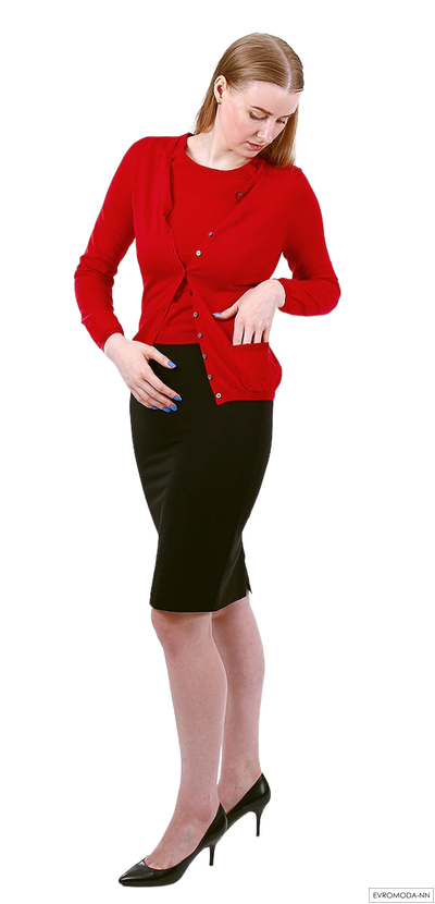 Юбка черная Linea Cinque Италия 30/21222 (р. 48/ 50 RU)