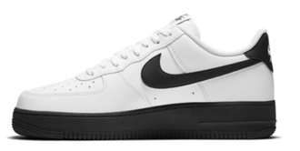 Nike Air Force 1 Low (Белые с черным значком)