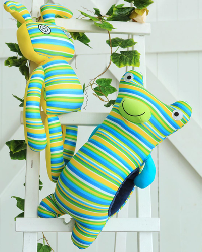 Декоративная подушка антистресс муфта "Монстр полосатый"