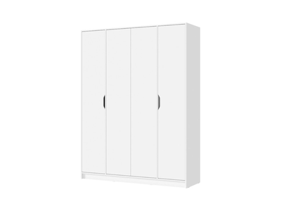 Руна ШК-04 Шкаф 4-х створчатый Белый/Белый