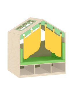 СТЕНКА ДОМИК 8 С ПОЛКАМИ