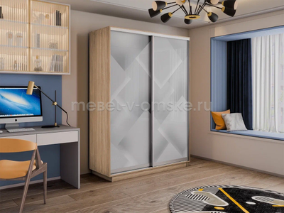 Шкаф-купе Дуо-Фото (Квадраты) 1200*450*2200