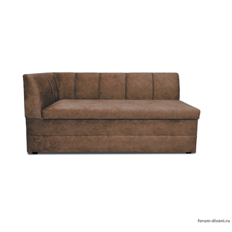 Кухонный ДИВАН "ФОРУМ-8" с боковой спинкой, Коричневый Левый