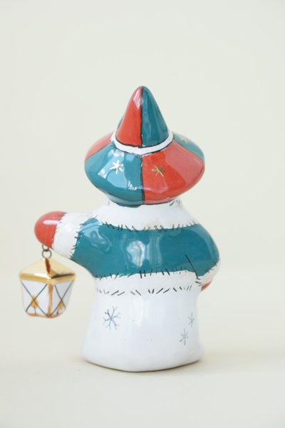 Снеговик с фонариком