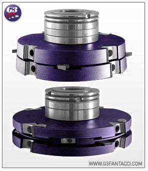 Погонажные фрезы G3Fantacci 0380 со сменными ножами для 4-х стороннего станка