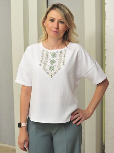 Блузка: 694-1023 вышивка