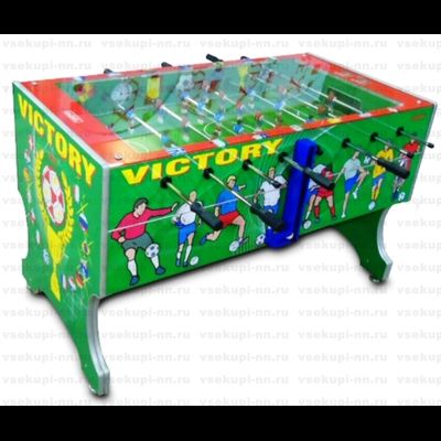 Настольный футбол «Victory» (жетоноприёмник, подсветка, защитное стекло)