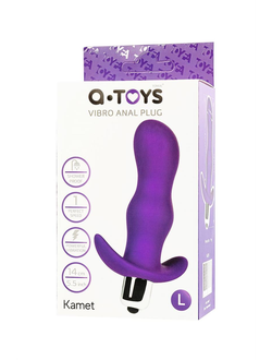 761315 АНАЛЬНАЯ ПРОБКА С ВИБРАЦИЕЙ A-TOYS BY TOYFA KAMET, РАЗМЕР L, СИЛИКОН, ФИОЛЕТОВАЯ, 14 СМ