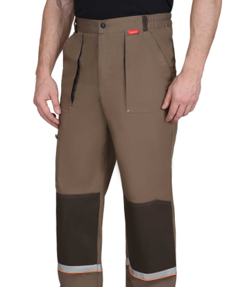 Костюм Родос летний коричневый куртка с капюшоном+ брюки