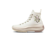 Кеды Converse Run Star Hike High Top embroidered Crystals бежевые с вышитыми кристаллами