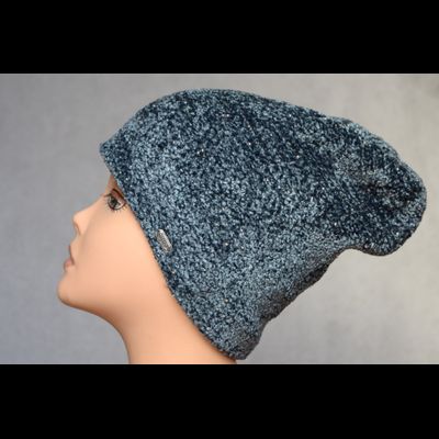 Модная итальянская шапка Италия зима 2019 Визио Vizio 6103 голубая