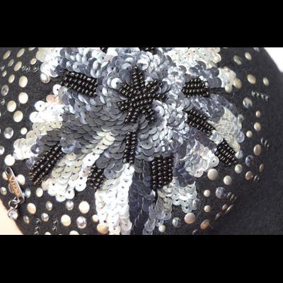 Модный берет для женщин фетровый Италия Vizio 6428 черный