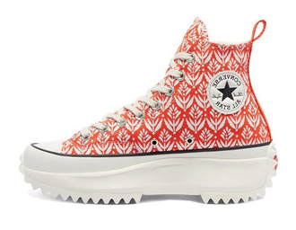 Converse Run Star Hike Orange с паттерном