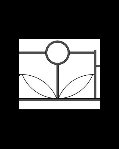 Газонное красивое ограждение GO15-05