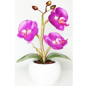Светильник СТАРТ LED "Орхидея" маленькая декоративный (1xCR2032 нет в компл) ткань, фиолет. 23.5x8