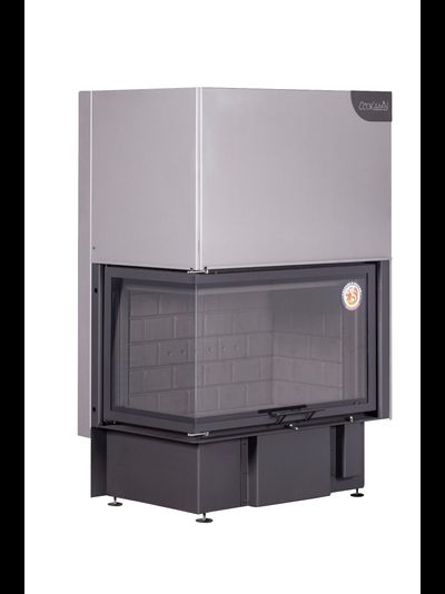 Каминная топка Экокамин ДЕЛЬТА 800 L два стекла левая