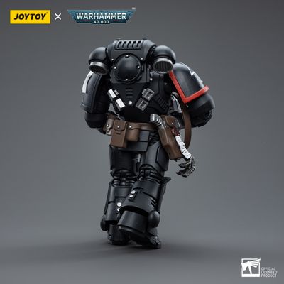 Интерцессор Гвардии Ворона (Warhammer 40k) - КОЛЛЕКЦИОННАЯ ФИГУРКА 1/18 Raven Guard Intercessors Brother Colvane (JT4591) - JOYTOY