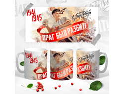Кружка на 9 Мая, День Победы Враг был разбит!