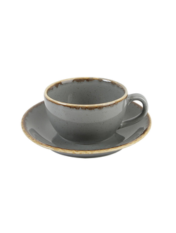 Чашка 250 мл фарфор цвет тёмно-серый