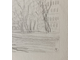 "Сельский пейзаж" бумага карандаш 1899 год