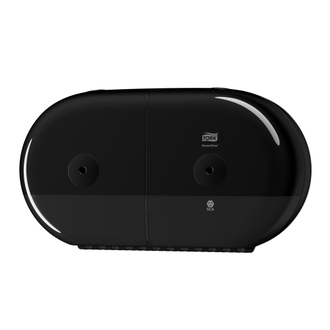 682008 Tork SmartOne® двойной диспенсер для туалетной бумаги в мини-рулонах с центральной вытяжкой T9 черный